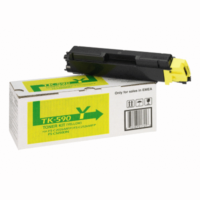 Заправить картридж TK-590Y Kyocera Mita Ecosys M6026, P6026, M6526, FS C2026, 2126, 2526, 2626, 5250